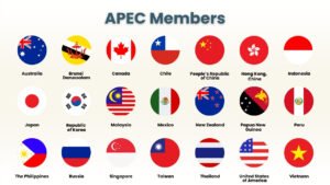 Australia Brunei Darussalam Canada Chile People’s Republic of China Hong Kong, China Indonesia Japan Republic of Korea Malaysia Mexico New Zealand Papua New Guinea Peru The Philippines Russia Singapore Chinese Taipei Thailand The United States Viet Nam