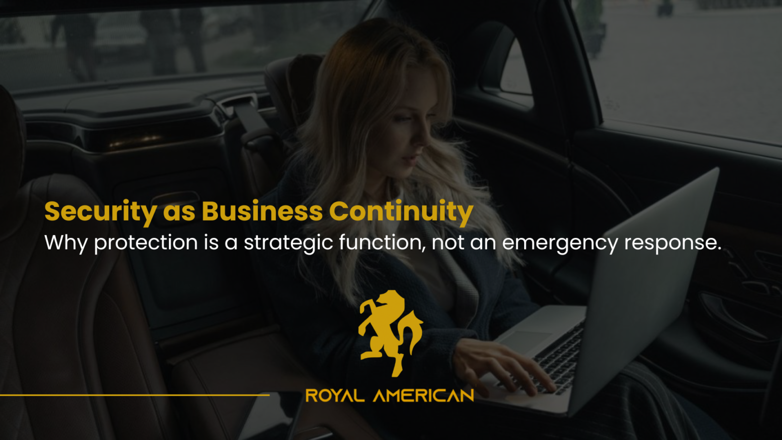 Security as Business Continuity: Why Protection Is a Strategic Function, Not an Emergency Response