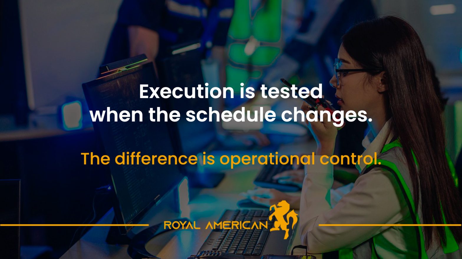 Execution in Megaevents: How to Maintain Control With a Changing Schedule