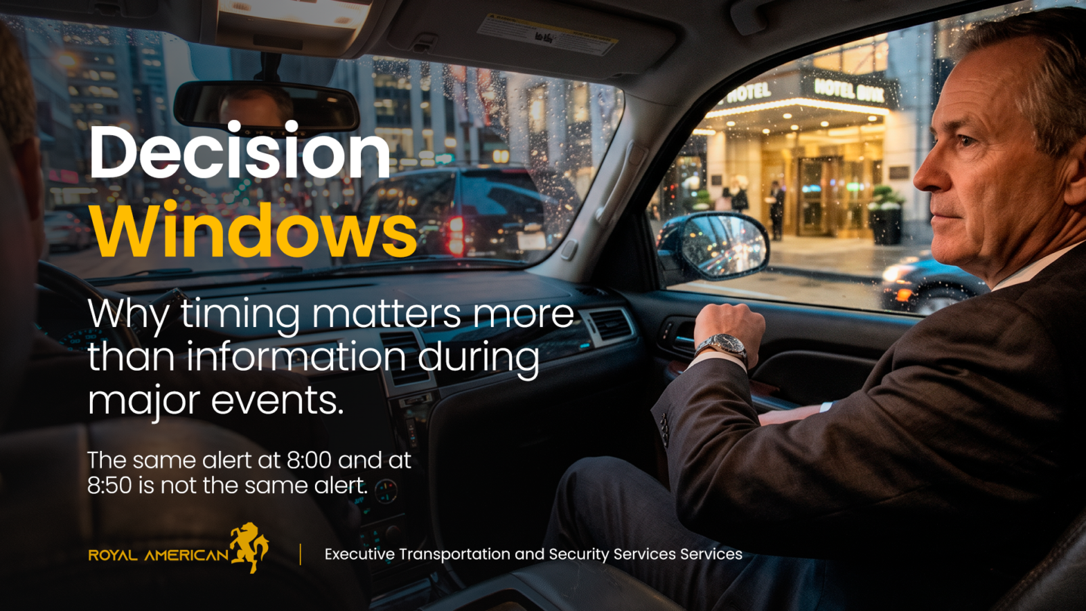 Decision Windows: Why Timing Matters More Than Information During Major Events